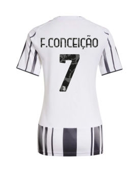 Juventus Francisco Conceicao #7 Maglia Gara Casa Repliche 2025-26 Donna Maniche Corte